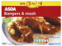 ASDA Bangers and Mash (400g) On Offer