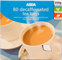 ASDA Decaffeinated Tea Bags (80 per pack - 250g)
