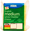 ASDA English Medium Cheddar Cheese (250g) On Offer