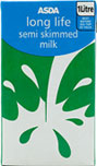 ASDA Semi Skimmed UHT Milk (1L)