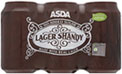 ASDA Shandy No Added Sugar (6x330ml)