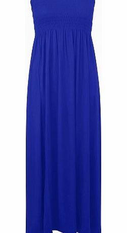asfashion online Shirred Bandeau Maxi/ Blue 16/18 - 7021- (1.96)