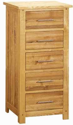 ash Chest of Drawers 5 drawer Cottenham