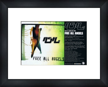 ASH Free All Angels - Custom Framed Original Ad