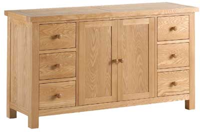 ash veneer large Sideboard 2 doors 6 drawers