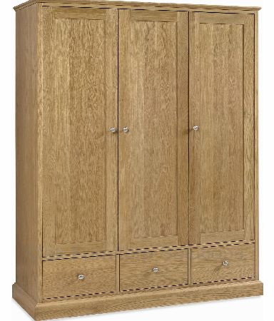 Ashby Oak Triple Wardrobe