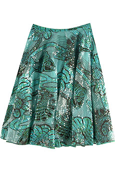 Ashish Ocean print sequined skirt