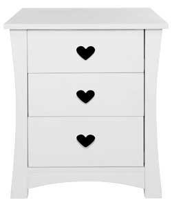Ashley 3 Drawer Chest - White