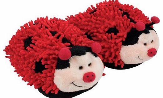 Ashley Mills Cute Cosy Ladybird Pair of Slippers Soft Snug Snuggle Foot Warmer Winter XMAS GIFT