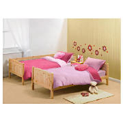 Pine Detachable Bunk Bed And Silentnight