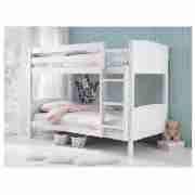 Pine Detachable Bunk Bed, White &