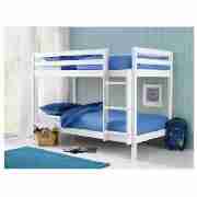 Pine Shorty Twin Bunk Bed, White