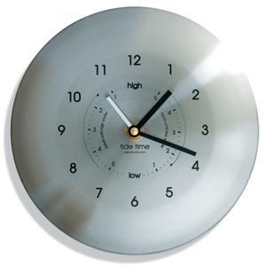 Ashortwalk Time and Tide Clock SS Clock with