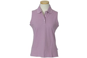 Ashworth Ladies Solid Baby Pique Knit Polo