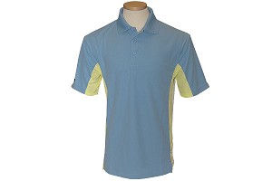 Ashworth Menand#8217;s Mesh Colour Blocked Mixed Textured Polo