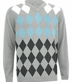 Ashworth Mens Argyle V-Neck Sweater 2013