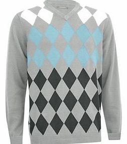Ashworth Mens Argyle V-Neck Sweater 2013