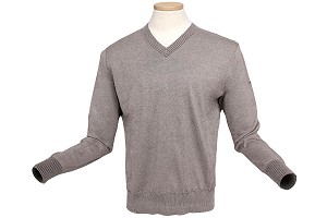 Ashworth V-Neck Plaited Jersey Sweater