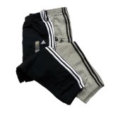 Asics Adidas Essentials 3S Sweat Pant Closed Hem (Black/White X Large)