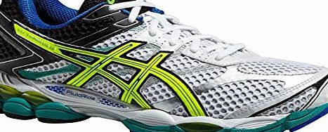 Asics  Gel-Cumulus 16, Mens Training Running Shoes, White (White/Flash Yellow/Black 107), 10 UK (45 EU)