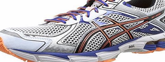 Asics  Gt-1000 2, Mens Running Shoes, White/Black/Flash Orange, 6.5 UK