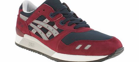 ASICS Burgundy Gel-lyte Iii Trainers