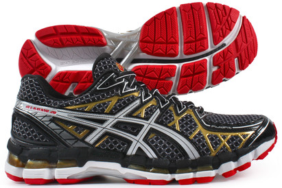 Asics Gel Kayano 20 Running Shoes Black/White/Gold