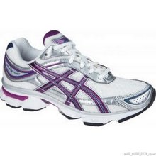 Asics GEL-Stratus 2 Ladies Running Shoe White/Grape Juice/Lightning