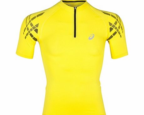 ASICS Inner Muscle Half Zip Top Yellow 110469-0343