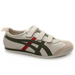 Asics Male Tiger Mexico 66 Baja Too Leather Upper in White and Green