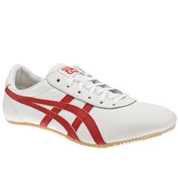 Asics Male Tiger Tai-Chi Leather Upper in White and Red