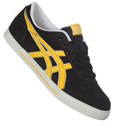 ASICS Aaron Black and Yellow Canvas Trainers