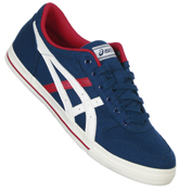 Asics Aaron Blue, White and Red Trainers