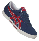 Asics Sportstyle ASICS Aaron Navy and Red Canvas Trainers
