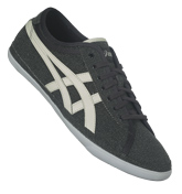 ASICS Biku Black and Off White Denim Trainers