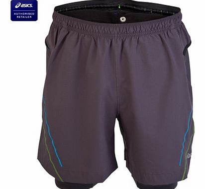 ASICS Trail 2-in-1 Shorts - Iron 321461-0721