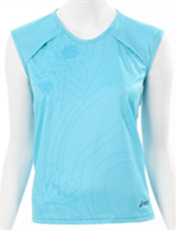 Turquoise Peric Cap Sleeve Top