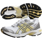 Asics Womens Gel-Virage Running Shoe White/Quick Silver/Chardonnay