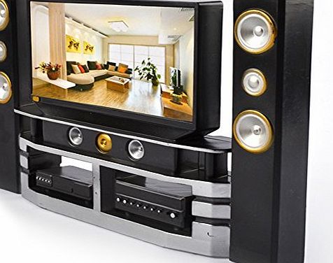 Asiv  Mini Hi-Fi TV Home Theater Cabinet Combo for Barbie Doll Accessories House Furniture Baby Toys