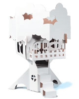 Asobi Cardboard Colour-in Treehouse - paint it draw