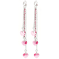 ASOS 3 Crystal Heart Drop Earrings