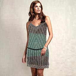 Beaded Waterfall Dress