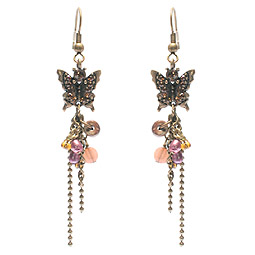 ASOS Butterfly & Stone Earrings