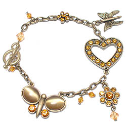ASOS Butterfly Charm Bracelet