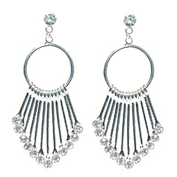 ASOS Circle & Spike Drop Earrings