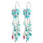 ASOS Crystal Heart Drop Earrings