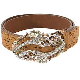 ASOS Diamante Oval Buckle Belt