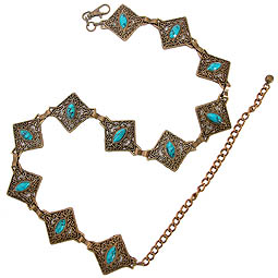 ASOS Diamond Stone Chain Belt