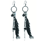 ASOS Feather And Charm Earrings