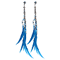 ASOS Feather Drop Earrings